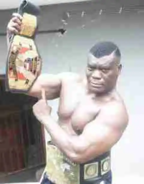 Nigerian Wrestling Champion, Power Uti Arrested Over Wife's Death